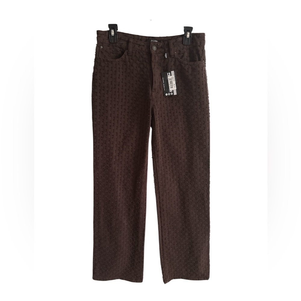 NWT Jaded London Brown Slouchy Fit Distressed Jeans